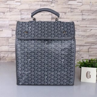 Goyard Goyardine Saint-leger Soft Briefcase Backpack Grey
