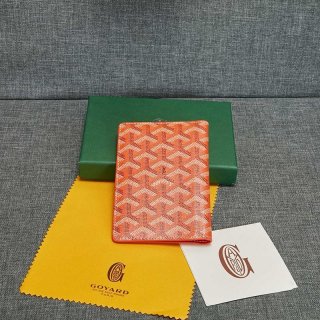 Goyard Goyardine Grenelle Passport Holder Orange