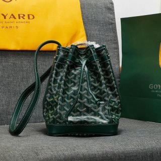 Goyard Goyardine Petit Flot Bucket Bag Green