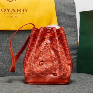 Goyard Goyardine Petit Flot Bucket Bag Orange
