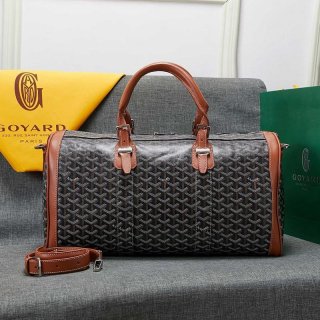 Goyard Croisiere Cloth Travel Bag Brown