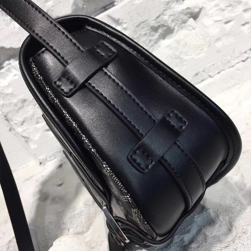 Goyard Goyardine Belvedere Medium Messenger Bag Black