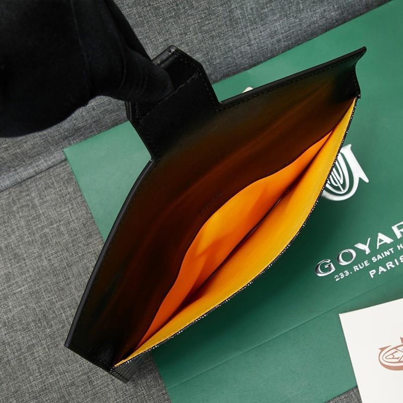 Goyard Goyardine Envelope Clutch Black/Coffee